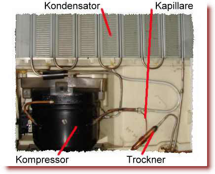 Kühlsystem eines Kompressorkühlschranks